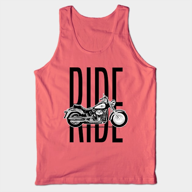 RIDE BIG, Fatboy Tank Top by Cimbart